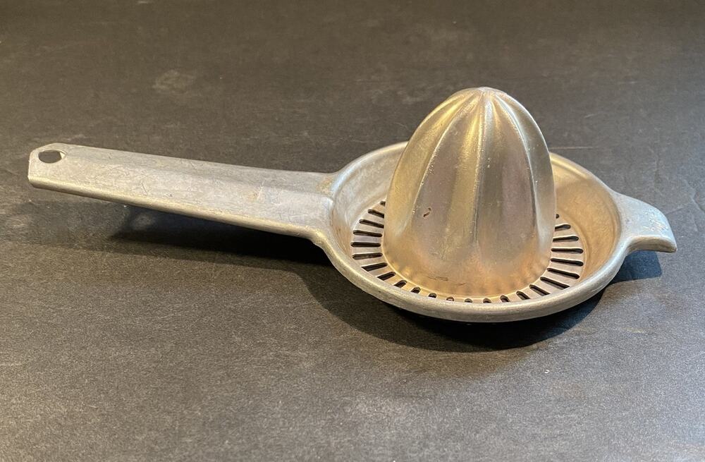 Vintage Foley Juicer Reamer with Strainer Handheld Aluminum